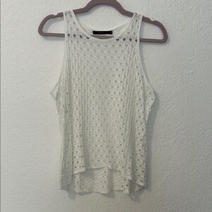 Twenty Montreal White Laser Cut Tank Top L